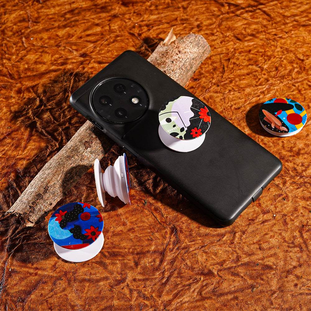 "Stylish & Functional Pop Sockets: Enhance your grip with eye-catching designs!"